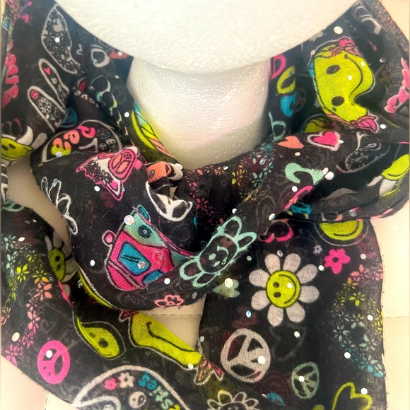 Justice Kids Trendy Infinite Loop Scarf Colorful Fun Emoji Designs - Picture 3 of 5